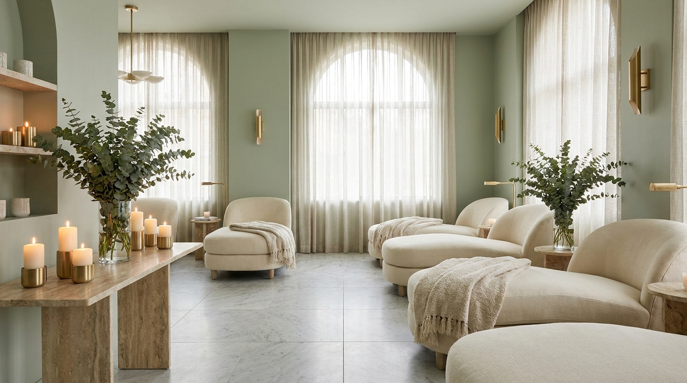 Med spa relaxation lounge