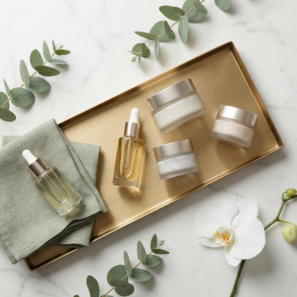 Premium skincare products at Lumière